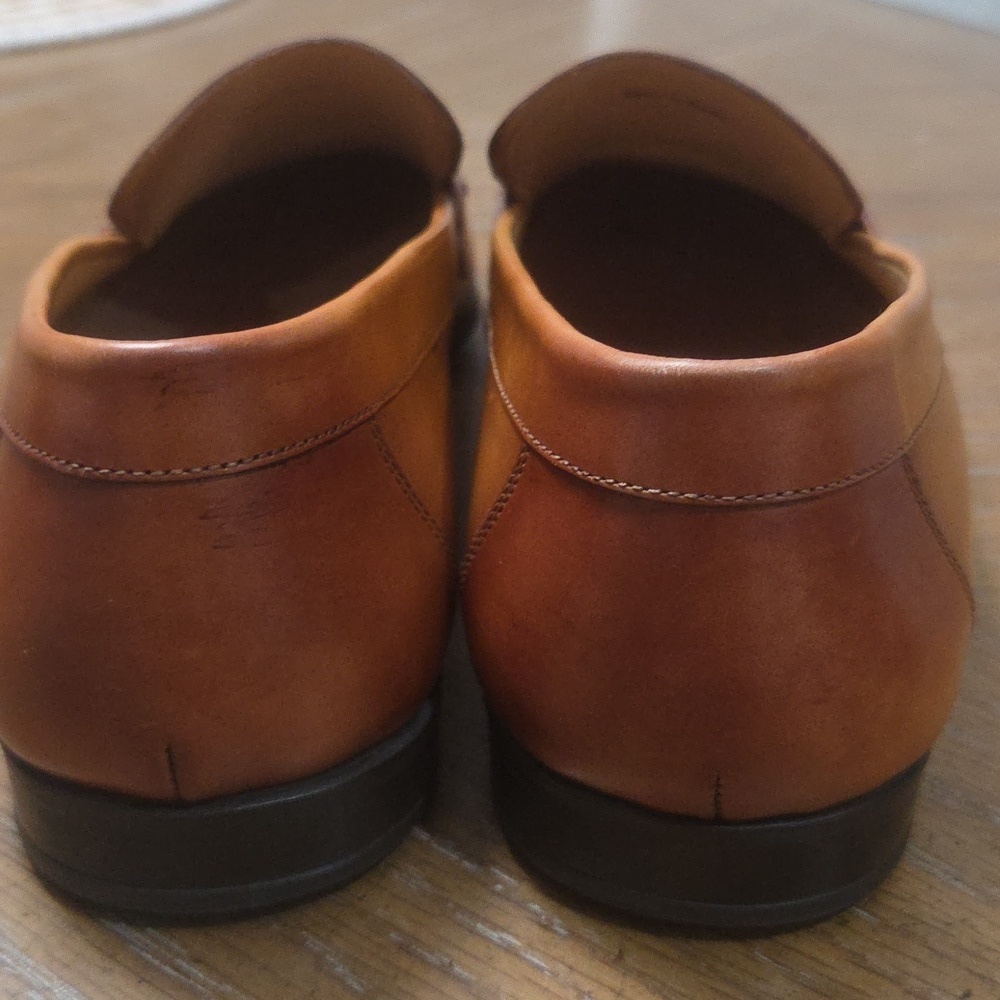 Magnanni Lino Salas Bit Buckle Leather Loafers, Size 8 - Picture 8 of 12
